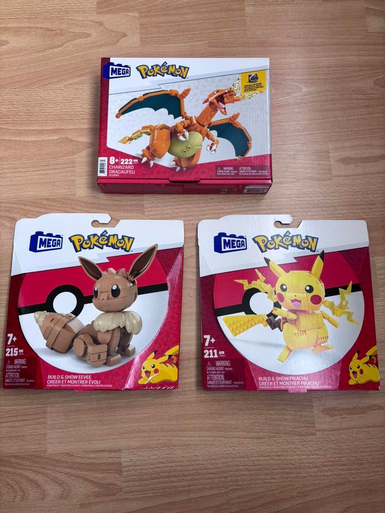 3 mega Pokémon bouwsets, Ophalen of Verzenden, Nieuw