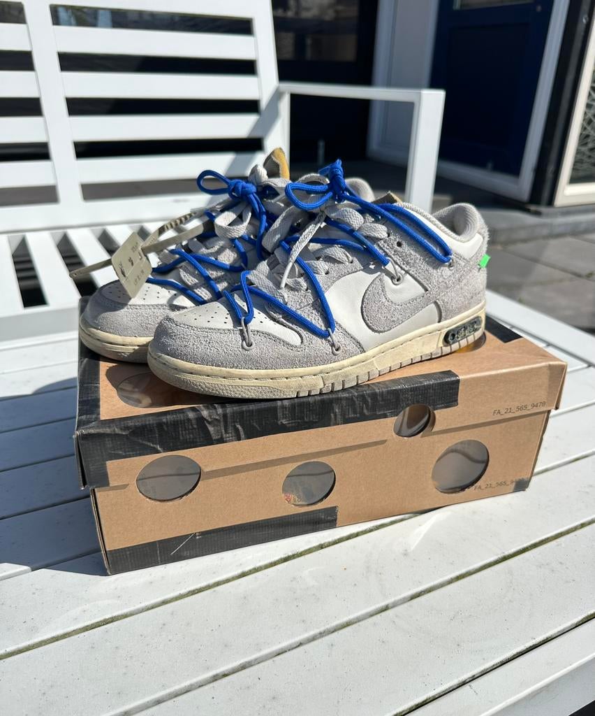 Nike Dunk Low Off-White Lot 32 – maat 41, Kleding | Heren, Schoenen, Wit, Nike, Ophalen of Verzenden, Sneakers of Gympen