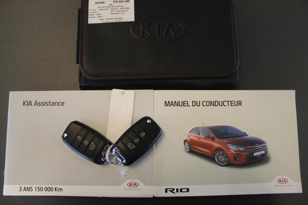 Kia Rio 1.0 TGDI GT-Line Edition Achteruitrijcamera/Cruise c, Auto's, Kia, Voorwielaandrijving, 12 maanden, Gebruikt, Bedrijf