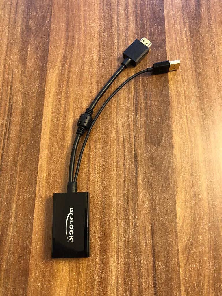 DeLOCK actieve HDMI naar DisplayPort adapter, Ophalen of Verzenden, Gebruikt