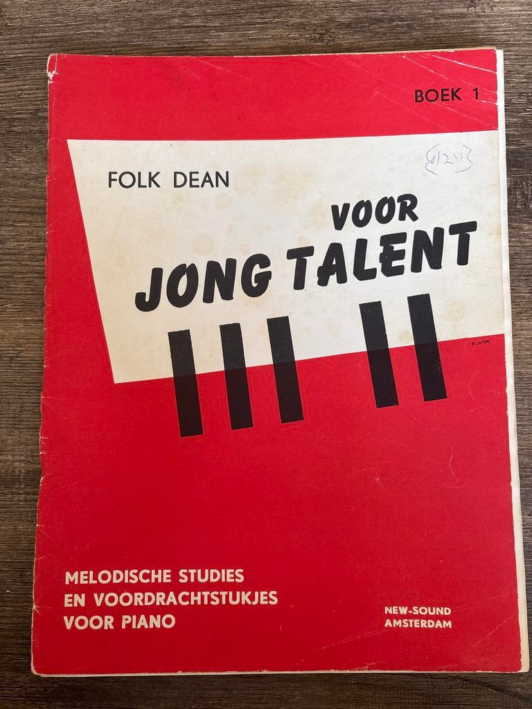 Folk Dean - Voor Jong Talent Boek 1, Muziek en Instrumenten, Bladmuziek, Gebruikt, Overige genres, Les of Cursus, Ophalen of Verzenden