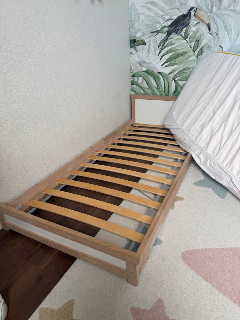 Montessori bed voor peuters IKEA SNIGLAR, Ophalen, Gebruikt, Wit, 190 cm of minder