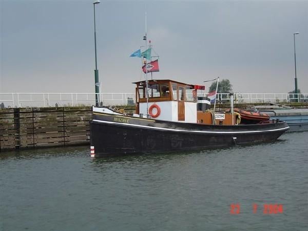 Sleepboot, langzaamloper, sleper, deutz, ex werkschip, Ophalen, Staal, 50 pk of meer, Diesel