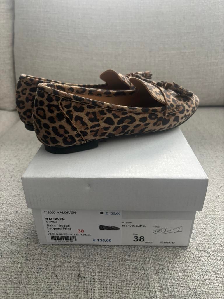 CTWLK mocassins luipaardprint 38, Bruin, Nieuw, Ophalen of Verzenden, Espadrilles of Moccasins