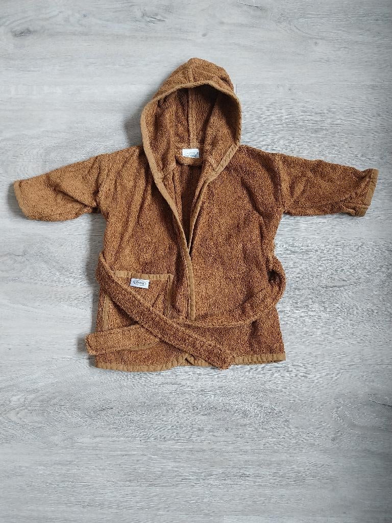 Funnies bruine badjas 0-12 maanden, Ophalen of Verzenden, Zo goed als nieuw, Funnies, Jongetje of Meisje