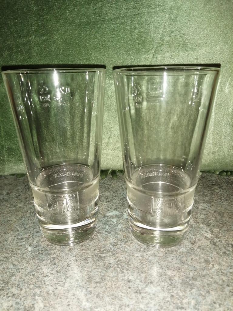 Orginele asbach uralt glazen cognac 2stuks, Verzamelen, Verzenden, Nieuw, Overige typen