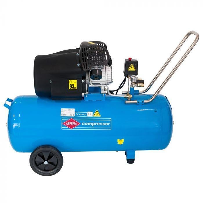Actie!! Airpress HL 425-100-V 2 cilinder compressor 100 L!!, Doe-het-zelf en Verbouw, Compressors, Ophalen, Nieuw, 400 tot 800 liter/min