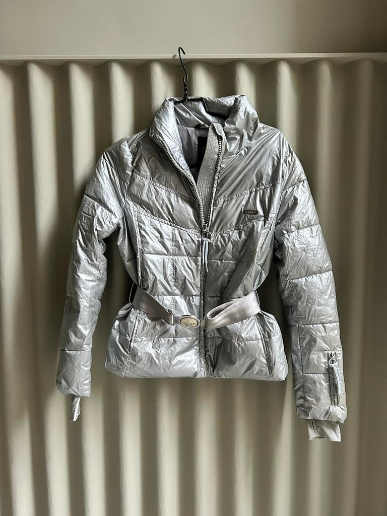 Ski jas Airforce maat XS 164 kleur zilver, Kinderen en Baby's, Ophalen of Verzenden, Gebruikt, Meisje, Jas