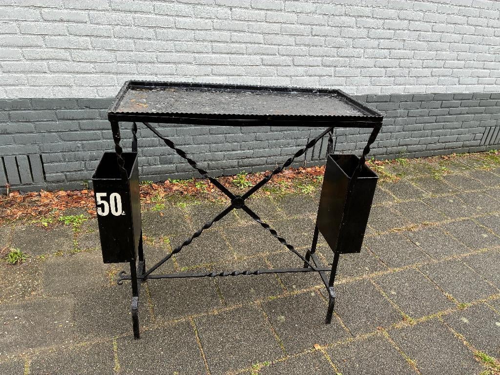 Tafeltje smeedijzer, Ophalen, Overige materialen