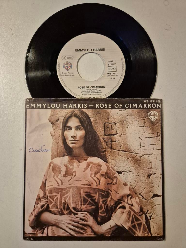 Emmylou Harris-Rose of cimarron, Ophalen of Verzenden, Zo goed als nieuw, Overige formaten