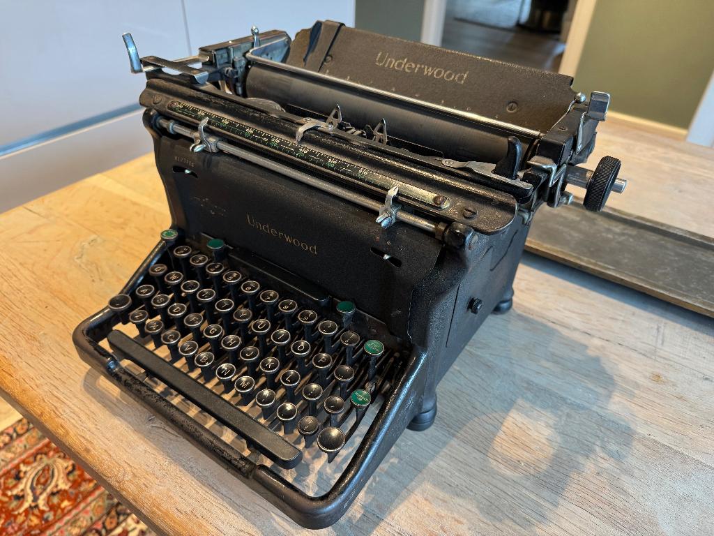 Vintage typemachine Underwood jaren '40, Diversen, Typemachines, Ophalen, Gebruikt