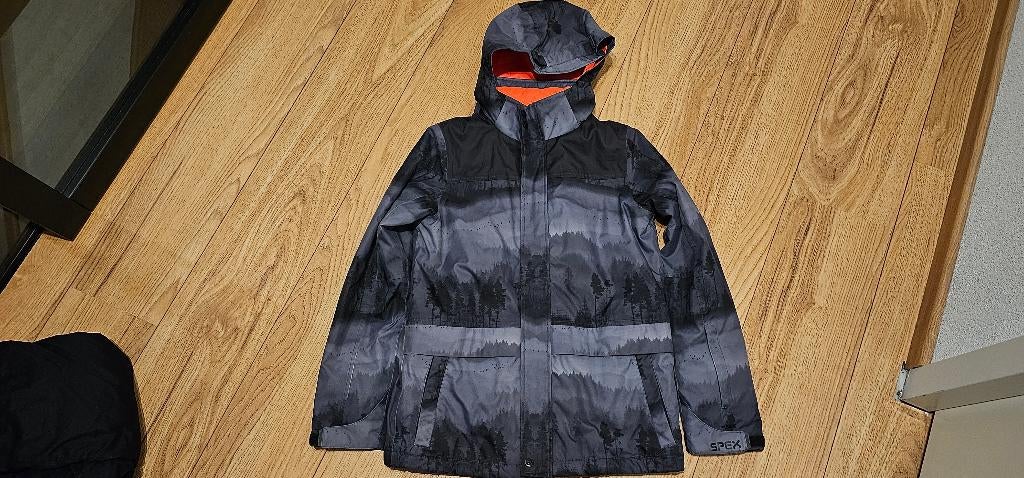 Spex zwart / grijze ski-jas / skijas / winter / sneeuw, Spex, Ophalen of Verzenden, Zo goed als nieuw, Jongen