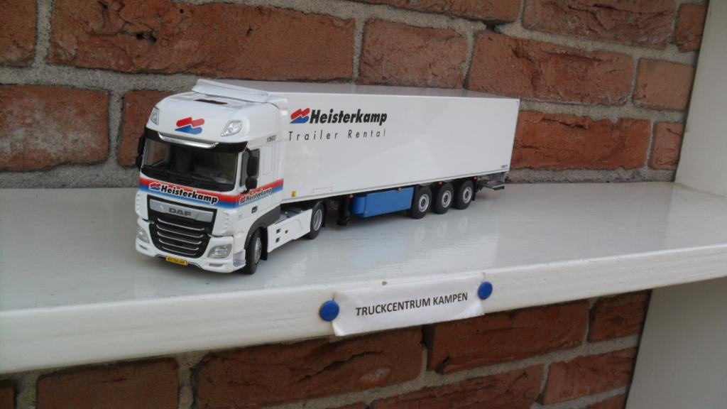WSI  Daf  XF  Super  Space  cab  van  Heisterkamp., Hobby en Vrije tijd, Modelauto's | 1:50, Ophalen of Verzenden, Nieuw, Bus of Vrachtwagen