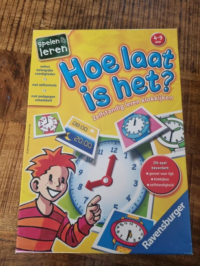 Spelenderwijs klok leren kijken - Hoe laat is het?, Een of twee spelers, Ophalen of Verzenden, Zo goed als nieuw, Ravensburger