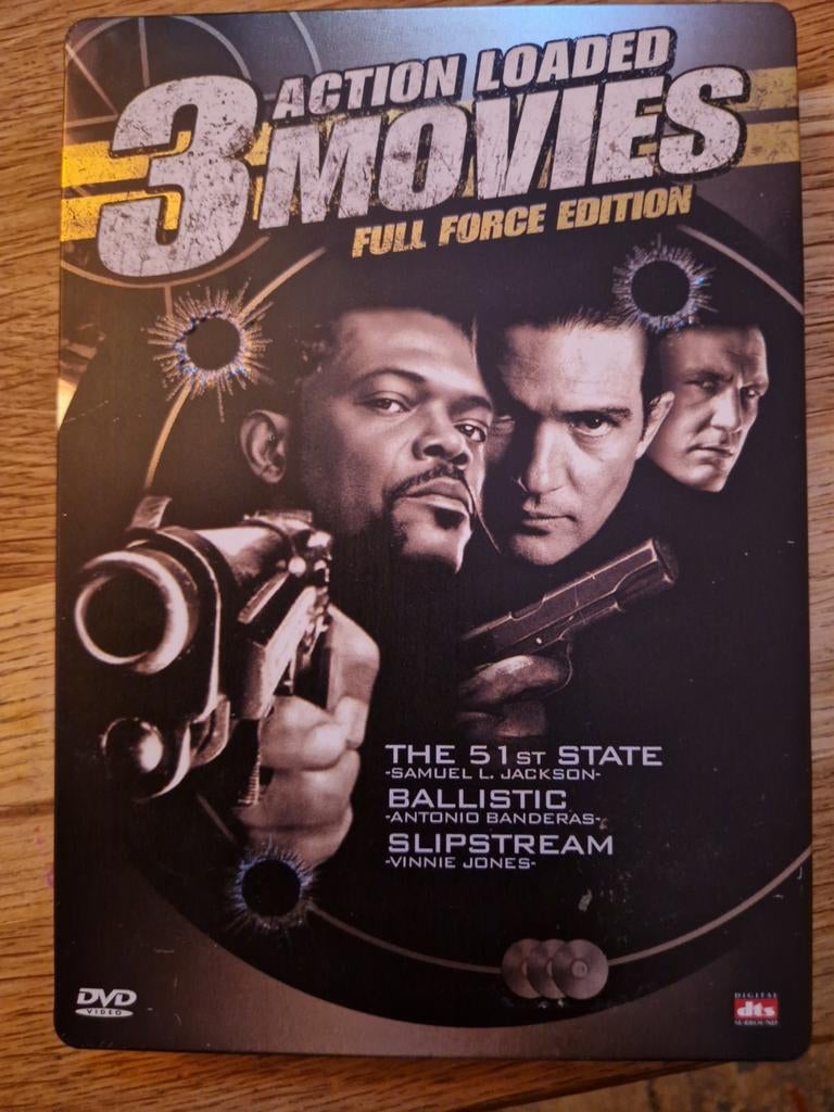 3 movies action loaded full force edition steelbook, Vanaf 16 jaar, Ophalen of Verzenden, Zo goed als nieuw