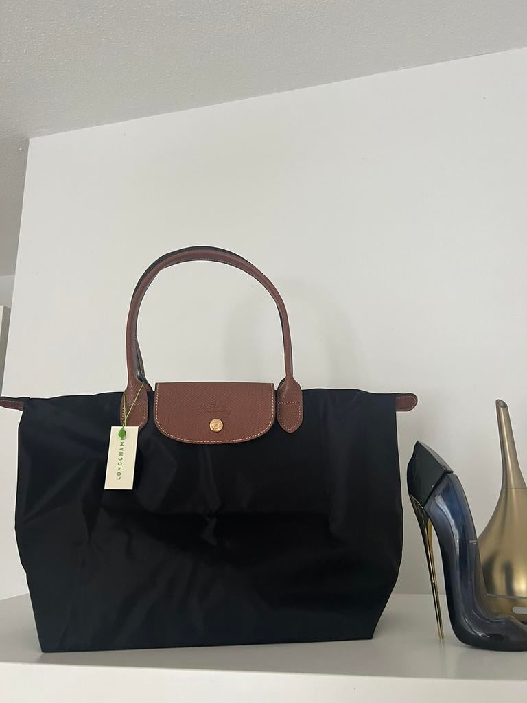 Longchamp zwart L, Longchamp, -, Zwart, -
