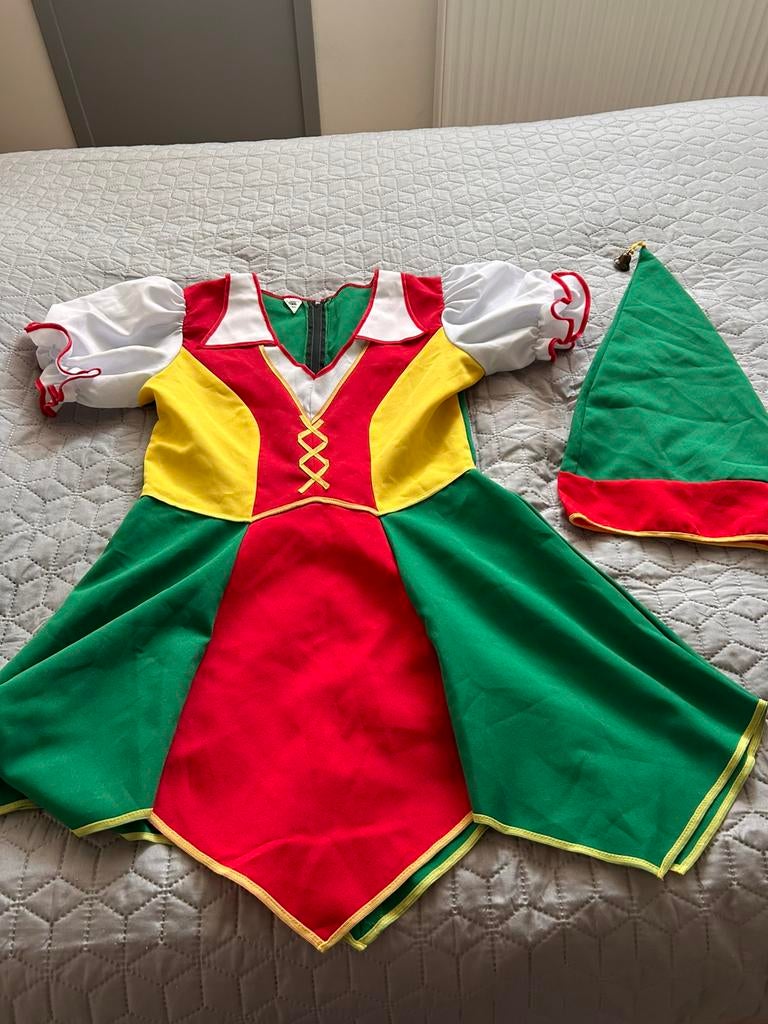 DAMES kabouter jurkje met puntmuts, Ophalen, Zo goed als nieuw