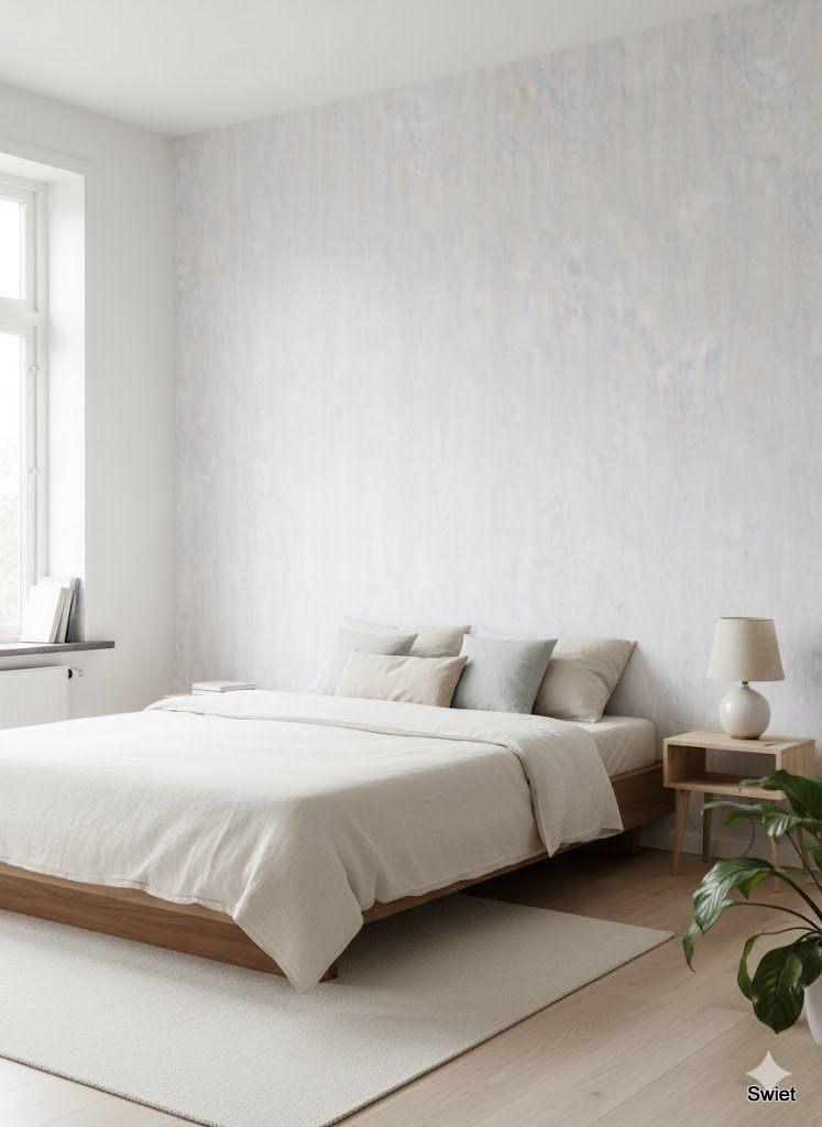 5581 90s schuimbehang pastel roze blauw wit origineel swiet, Verzenden, Minder dan 10 m², Wit