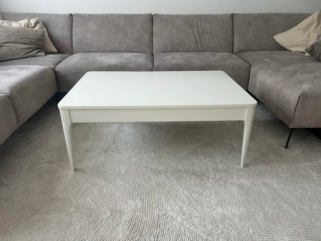Witte Istikbal Salontafel, Huis en Inrichting, Ophalen, 100 tot 150 cm, 50 tot 100 cm, Zo goed als nieuw
