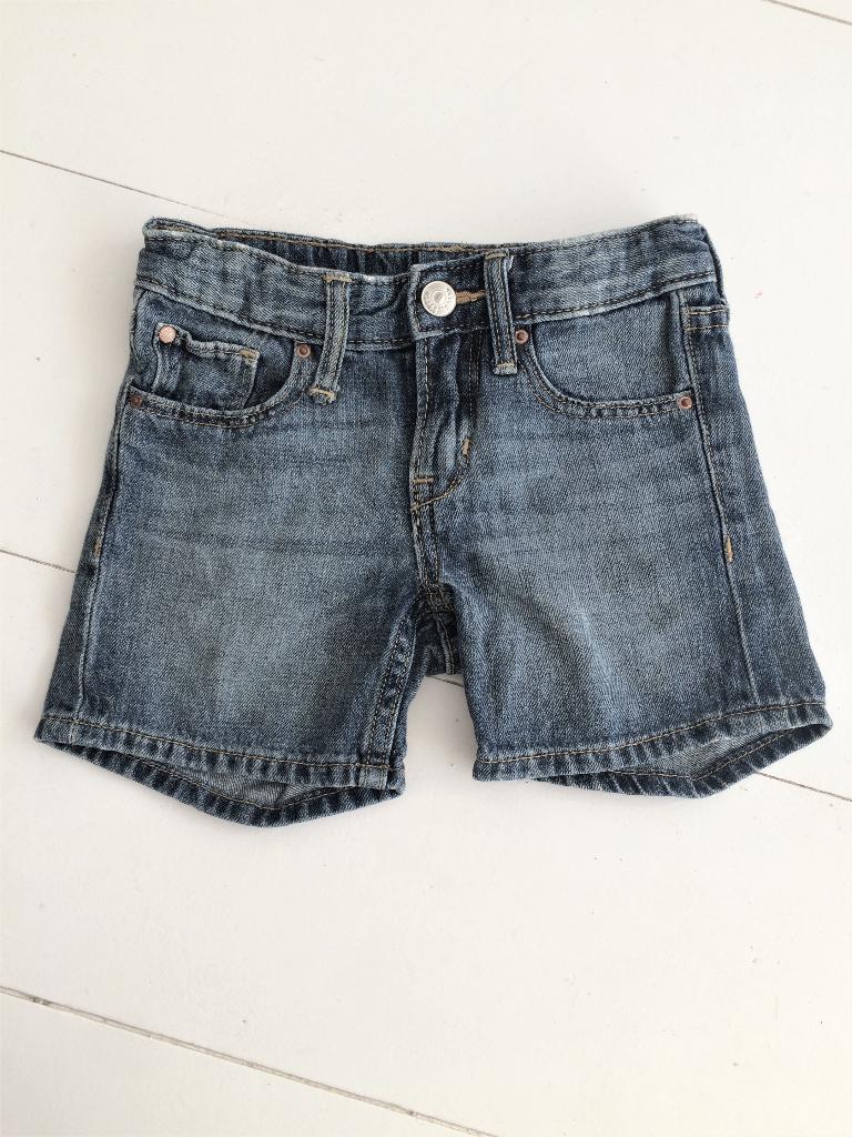 hm shorts jeans 92 98 bijna nieuw, Ophalen of Verzenden, Zo goed als nieuw, Jongen, Broek
