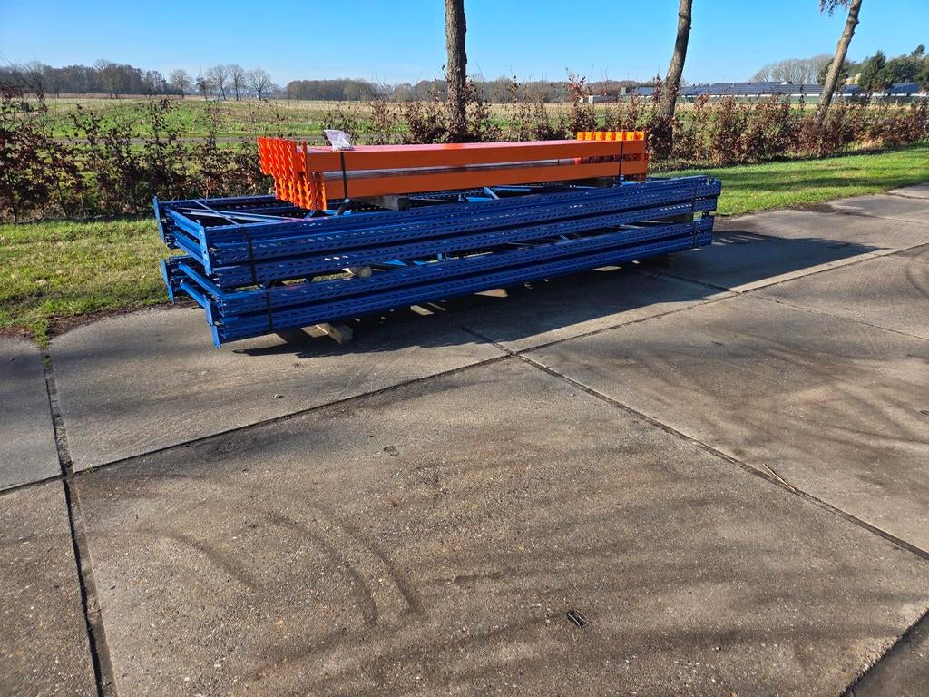 2x set 8.5mTegometall palletstelling magazijnstelling, Ophalen