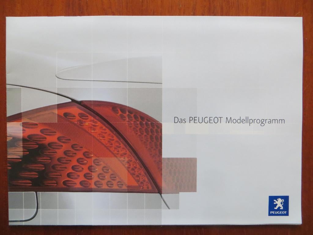 Das Peugeot Modellprogramm (sept. 2003), Ophalen of Verzenden, Nieuw, Peugeot