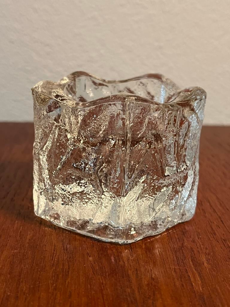 Vintage Orrefors kandelaar ICY - Martti Rytkönen, Antiek en Kunst, Ophalen of Verzenden, Glas