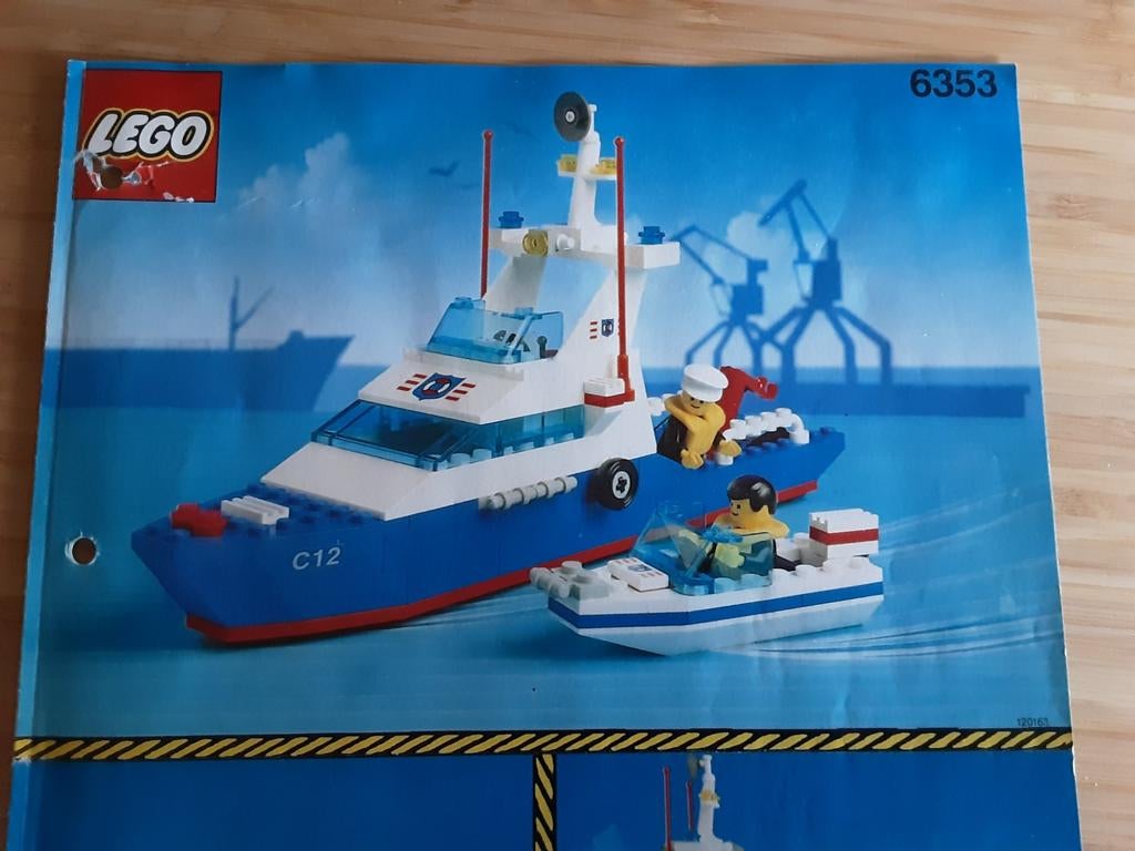 Lego 6353 Kustwacht C12 - Met Instructies, Ophalen of Verzenden, Gebruikt, Complete set, Lego
