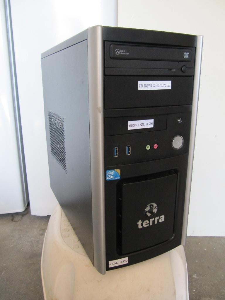 (Nr.14) Intel DualCore i3-3220. 3,3 Ghz.8Gb,256GB SSD,500 HD, Ophalen of Verzenden, Zo goed als nieuw