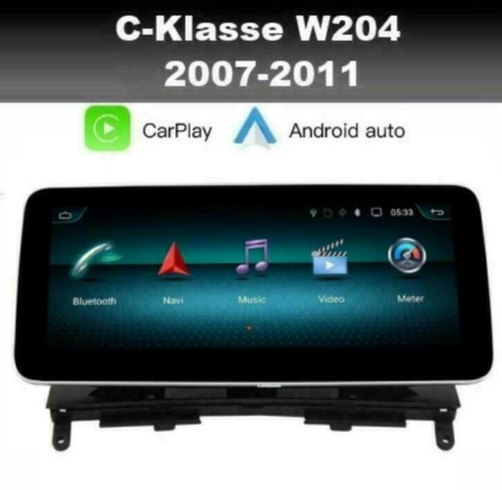 Mercedes CKlasse W204 navigatie android 10 carplay wifi dab+, Ophalen of Verzenden, Nieuw