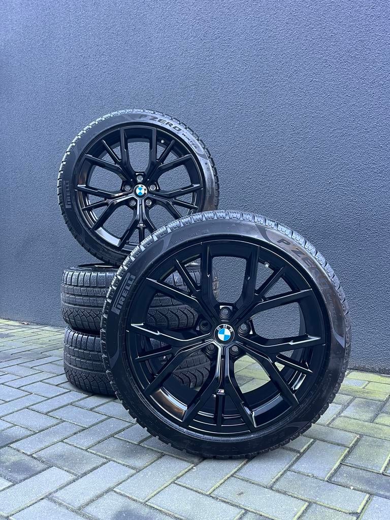 ❄️19 INCH BMW 845M ORIGINEEL 5 SERIE G30 G31 845 BLACK, 245 mm, Banden en Velgen, Winterbanden, Ophalen