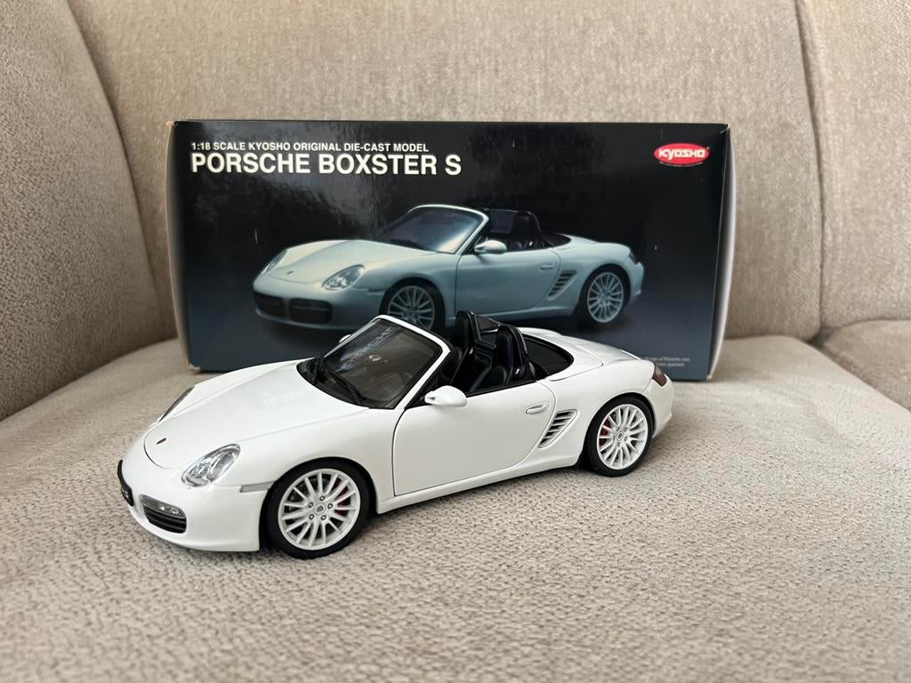 Kyosho Porsche Boxster S RS60 Spider wit, Ophalen of Verzenden, Zo goed als nieuw, Kyosho