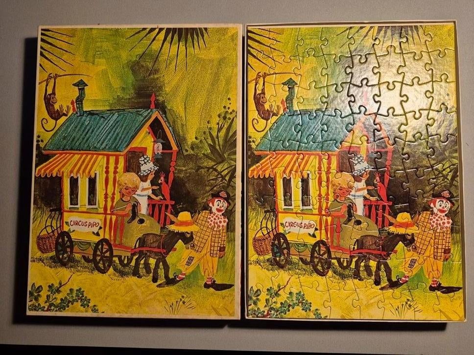 Pipo de Clown Puzzel - 80 Stukjes, Ophalen of Verzenden, Meer dan 50 stukjes, Gebruikt, 4 tot 6 jaar
