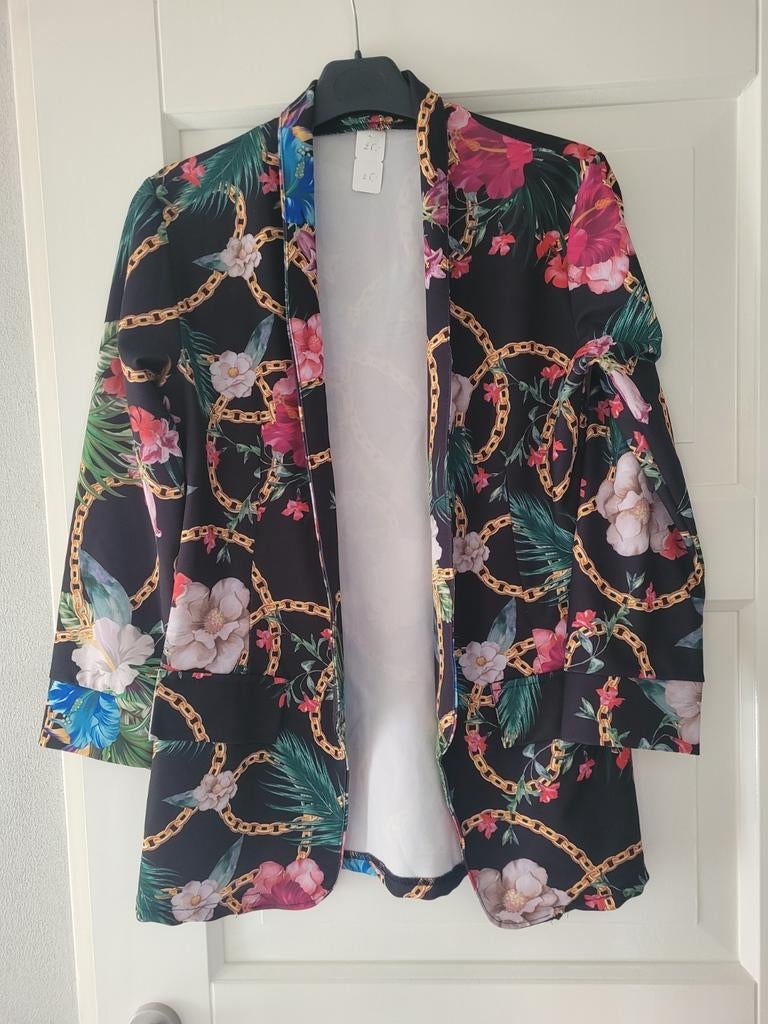 Carnaval: carnavalsjas, colbert, maat M, Ophalen of Verzenden, Zo goed als nieuw