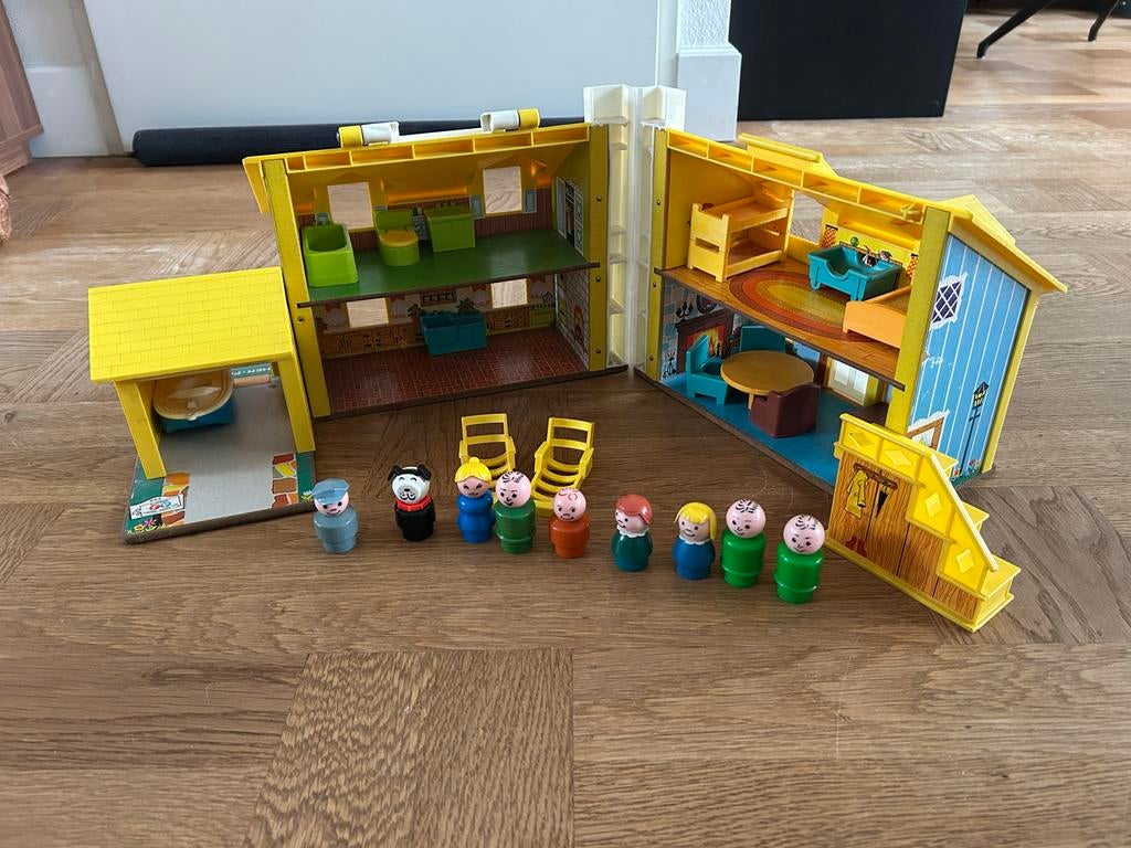 Fisher Price Play Family House #952 - Jaren 60, Ophalen of Verzenden, Gebruikt, Poppenhuis