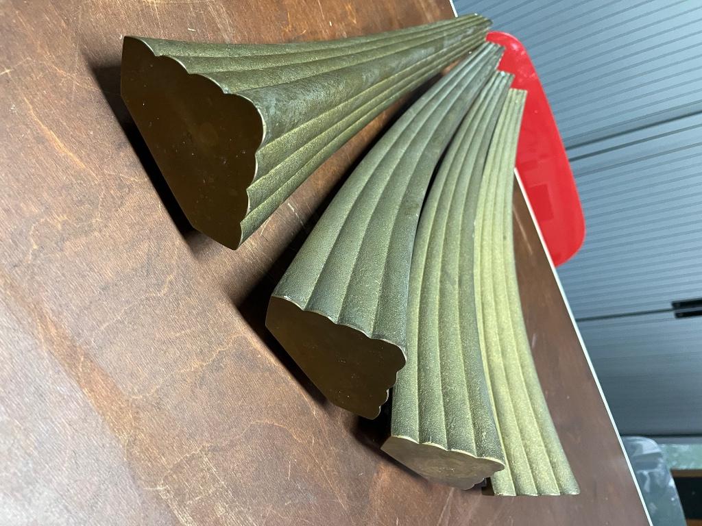 4 tafelpoten Peter Chygczy zonder glasplaat, Ophalen, Minder dan 45 cm, Minder dan 55 cm, Metaal of Aluminium