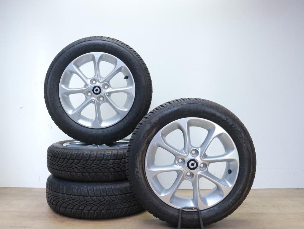 Smart fortwo forfour  velgen 15 inch + winterbanden 4x100, Gebruikt, 15 inch, Banden en Velgen, Nvt