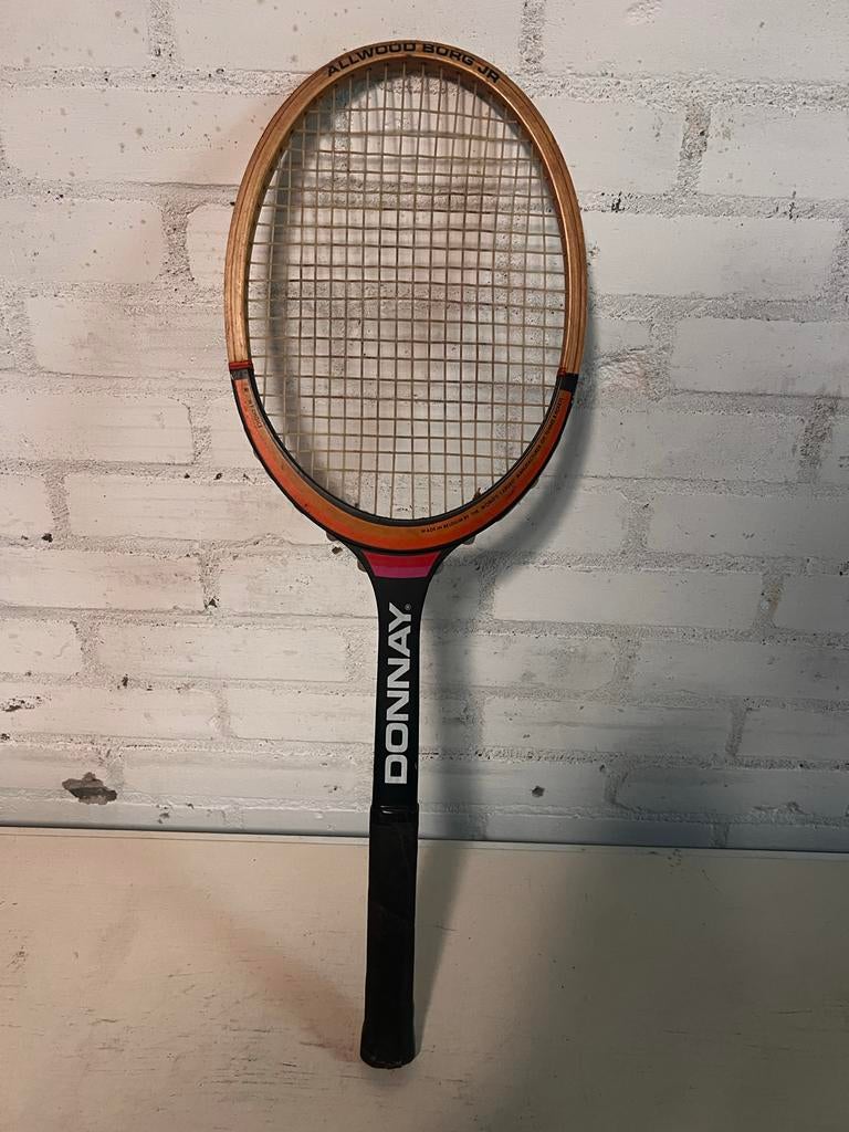 Vintage Donnay Allwood Borg Jr. Tennisracket, Overige merken, Gebruikt, Ophalen of Verzenden, Racket