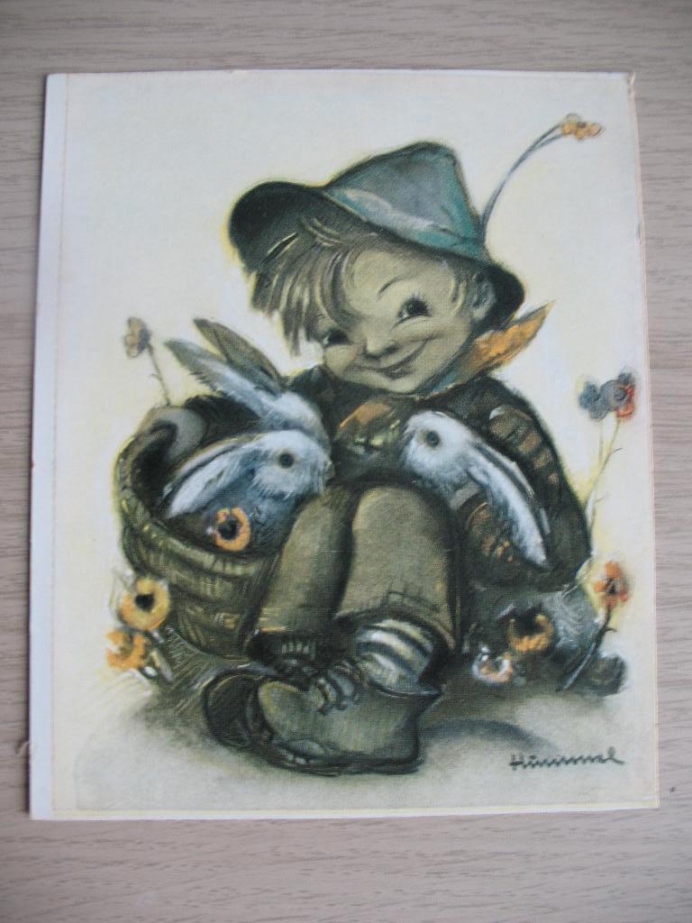 Ansicht Kaart Hummel nr 4 Vintage, Verzamelen, Ophalen of Verzenden, Voor 1940, Zo goed als nieuw, Kind