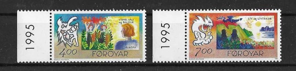 Denemarken (Faeröer) Michel 278-279 postfris EUROPA, Ophalen of Verzenden, Denemarken, Postfris