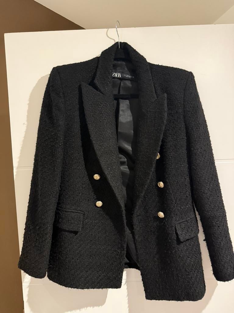 Blazer Zara, Maat 38/40 (M), Zwart, Ophalen of Verzenden, Jasje