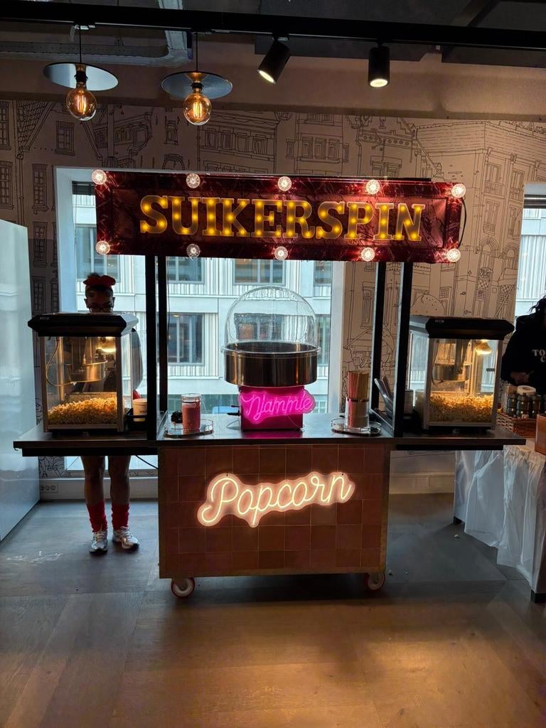 Suikerspin en Popcorn Kraam