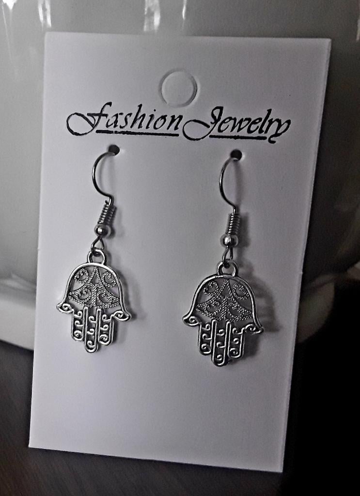 Oorbellen hamsa, hand van fatima, oog van fatima, Overige materialen, Hangers, Nieuw, Ophalen of Verzenden