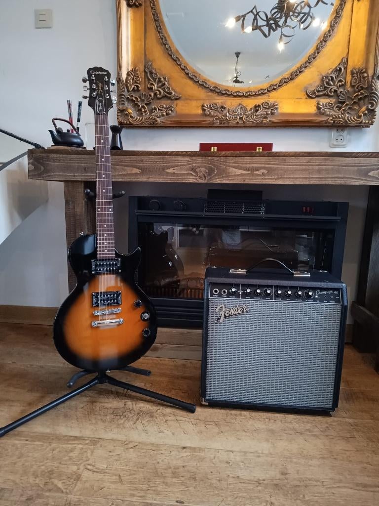 Epiphone Les Paul Special + Fender Champion 40 set, Muziek en Instrumenten, Snaarinstrumenten | Gitaren | Elektrisch, Ophalen