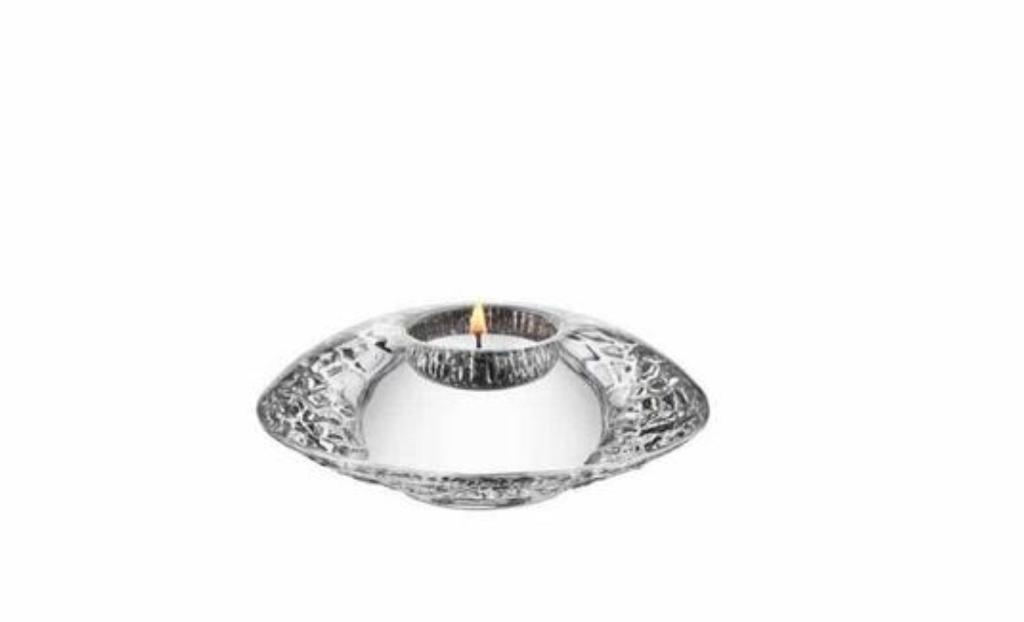 Orrefors Sweden - Discus - Kandelaar - Lars Hellsten - 1995, Overige materialen, Gebruikt, Overige kleuren, Ophalen of Verzenden