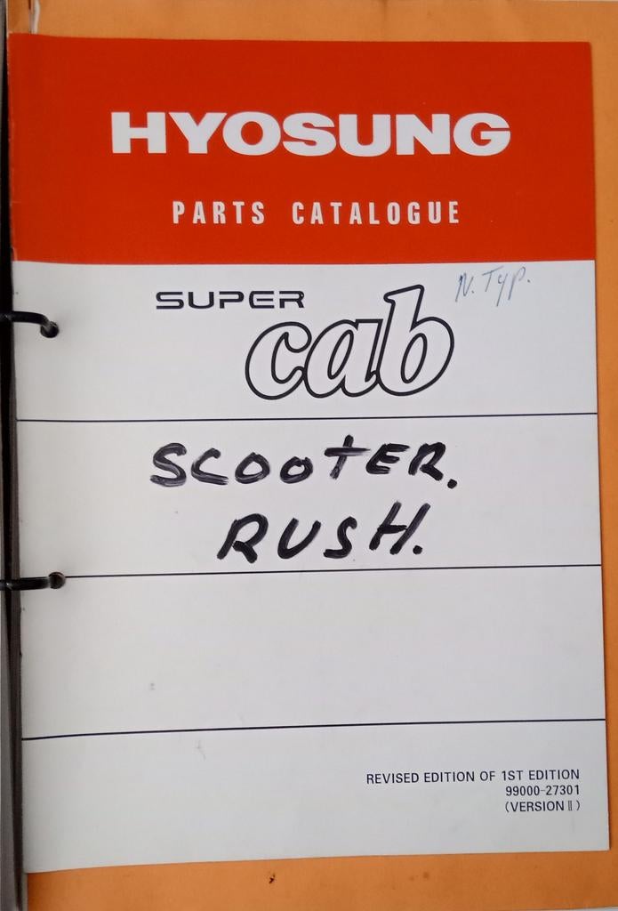 Hyosung Rush Instructie & Onderdelenlijst, Ophalen of Verzenden, Gebruikt