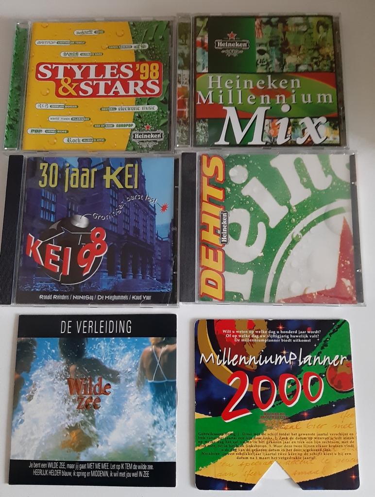 Heineken cd's + millennium planner, Verzamelen, Biermerken, Ophalen of Verzenden, Zo goed als nieuw, Overige typen, Heineken