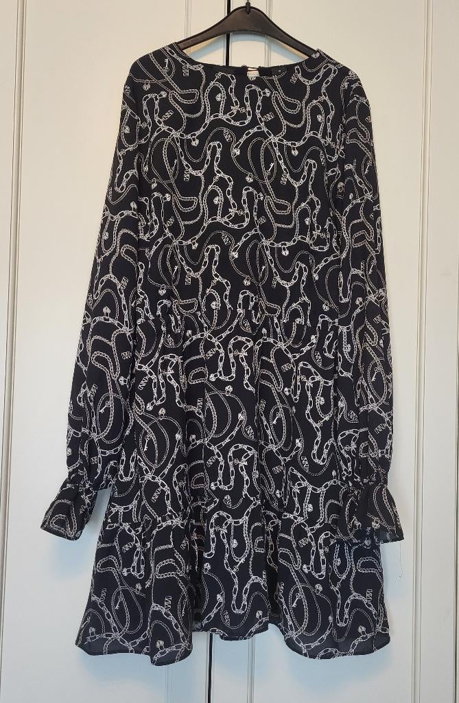 Als nieuw! Nikkie jurk, zwart, wit, maat 164, Nikkie, Meisje, Ophalen of Verzenden, Zo goed als nieuw