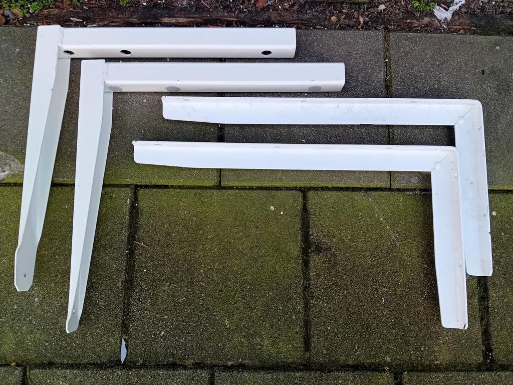 Industriële kwaliteit plankdragers - 2x 55cm, 2x 45cm, Huis en Inrichting, Woonaccessoires | Wandplanken en Boekenplanken, Ophalen