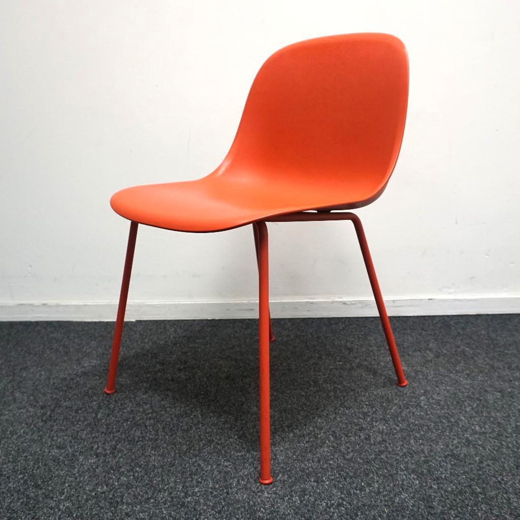 Muuto Fiber Side Chair Design Stoel | Rood | Stoelen, Gebruikt, -, -, Ophalen of Verzenden